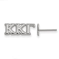 Sterling Silver Rhodium-plated LogoArt Kappa Kappa Gamma Sorority Greek Letters Extra Small Post Earrings
