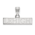 10k White Gold LogoArt Lehigh University Small Bar Pendant