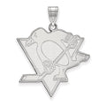 14k White Gold Pittsburgh Penguins Extra Large Pendant