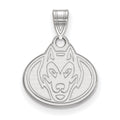 10k White Gold LogoArt St. Cloud State University Husky Small Pendant