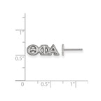 Sterling Silver Rhodium-plated LogoArt Theta Phi Alpha Sorority Greek Letters Extra Small Post Earrings
