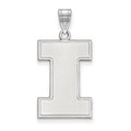 Sterling Silver Rhodium-plated LogoArt University of Illinois Letter I Extra Large Pendant