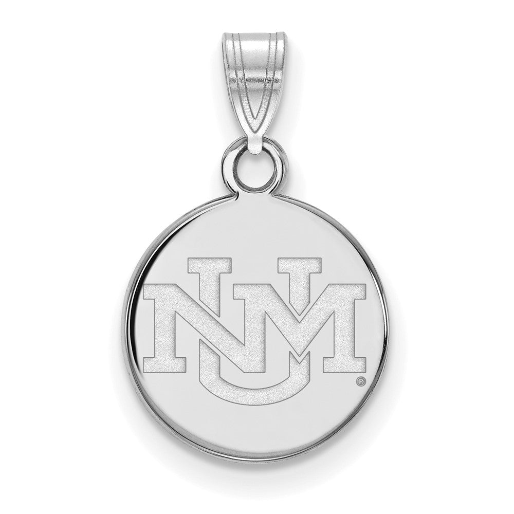 14k White Gold LogoArt University of New Mexico Small Pendant