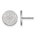 Sterling Silver Rhodium-plated LogoArt University of Louisiana at Lafayette Small Post Earrings