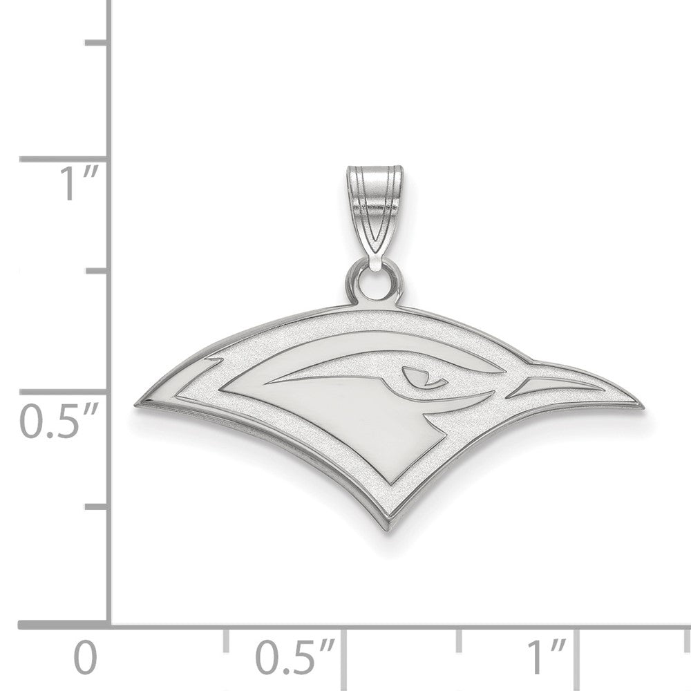 14k White Gold LogoArt University of Tennessee at Chattanooga Mockingbird Small Pendant