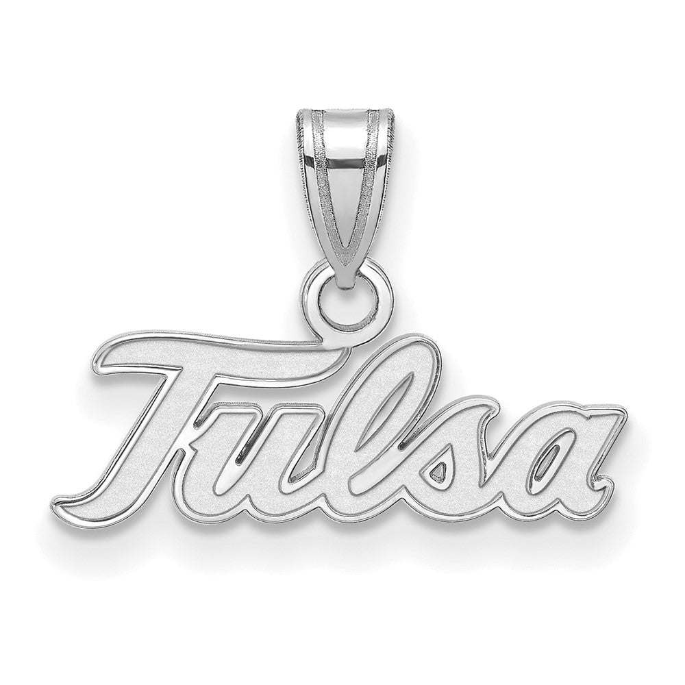 10k White Gold LogoArt University of Tulsa T-U Small Pendant