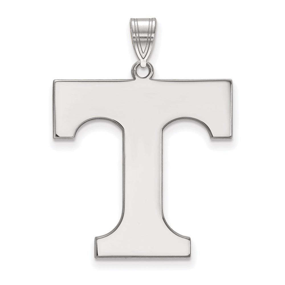 14k White Gold LogoArt University of Tennessee Letter T Extra Large Pendant