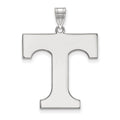 10k White Gold LogoArt University of Tennessee Letter T Extra Large Pendant