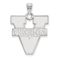 14k White Gold LogoArt University of Virginia Extra Large Pendant