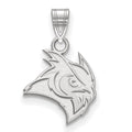 10k White Gold LogoArt Rice University Owl Small Pendant