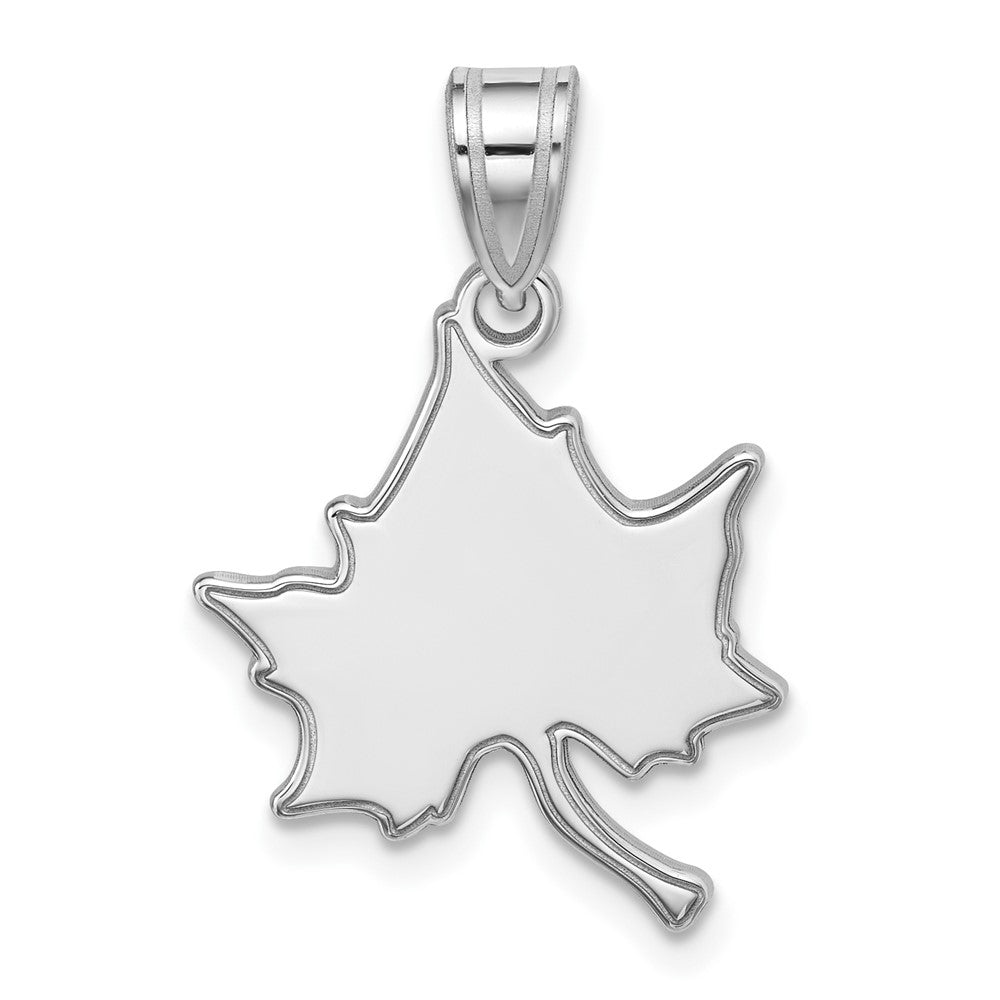 10k White Gold LogoArt Indiana State University I-S Large Pendant