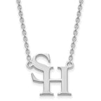 10k White Gold LogoArt Sam Houston State University Large Pendant 18 inch Necklace