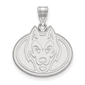 14k White Gold LogoArt St. Cloud State University Husky Large Pendant
