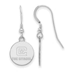 Sterling Silver Rh-plated LogoArt The Citadel Small Dangle Earrings