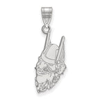 Sterling Silver Rhodium-plated LogoArt University of Idaho Joe Vandal Large Pendant