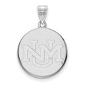 14k White Gold LogoArt University of New Mexico Large Pendant