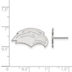 14k White Gold LogoArt University of Southern Mississippi Eagle Small Post Earrings