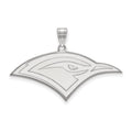 Sterling Silver Rhodium-plated LogoArt University of Tennessee at Chattanooga Mockingbird Large Pendant