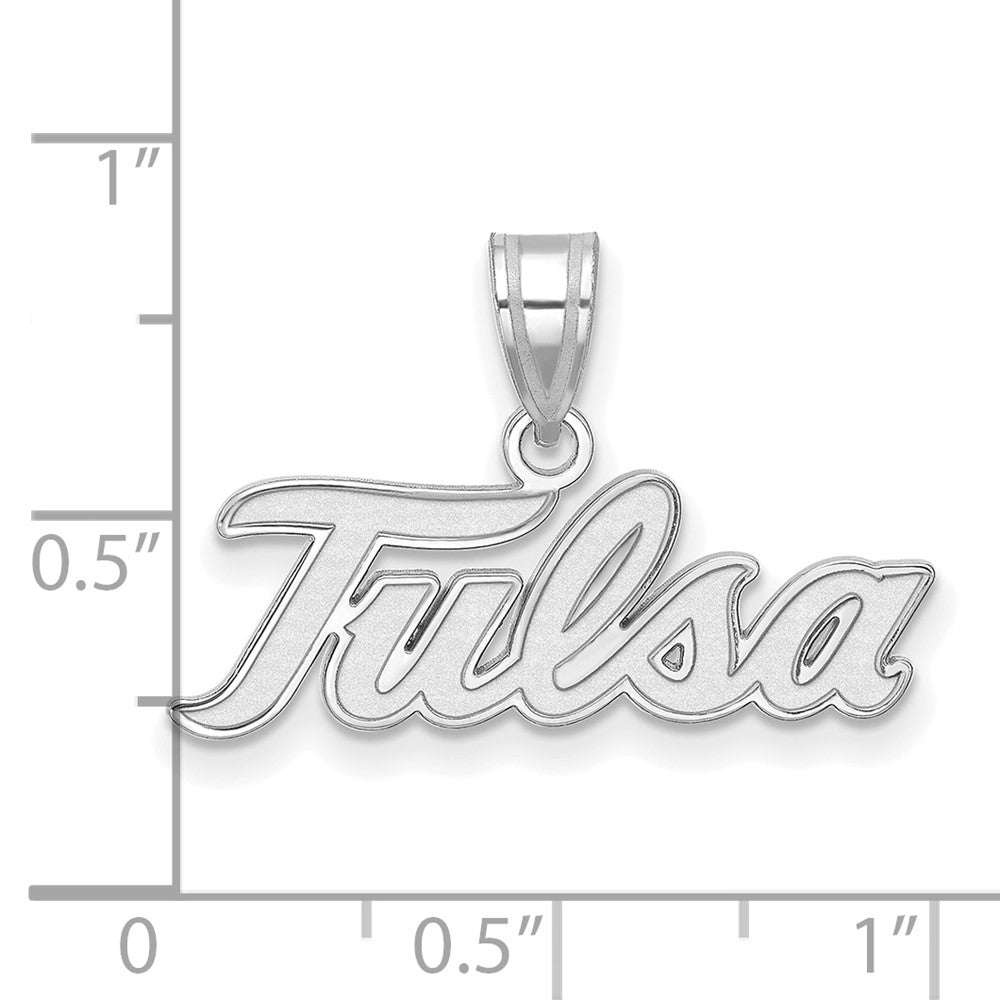 14k White Gold LogoArt University of Tulsa T-U Large Pendant