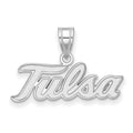 14k White Gold LogoArt University of Tulsa T-U Large Pendant