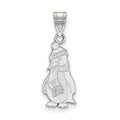 14k White Gold LogoArt Youngstown State University Penguin Large Pendant