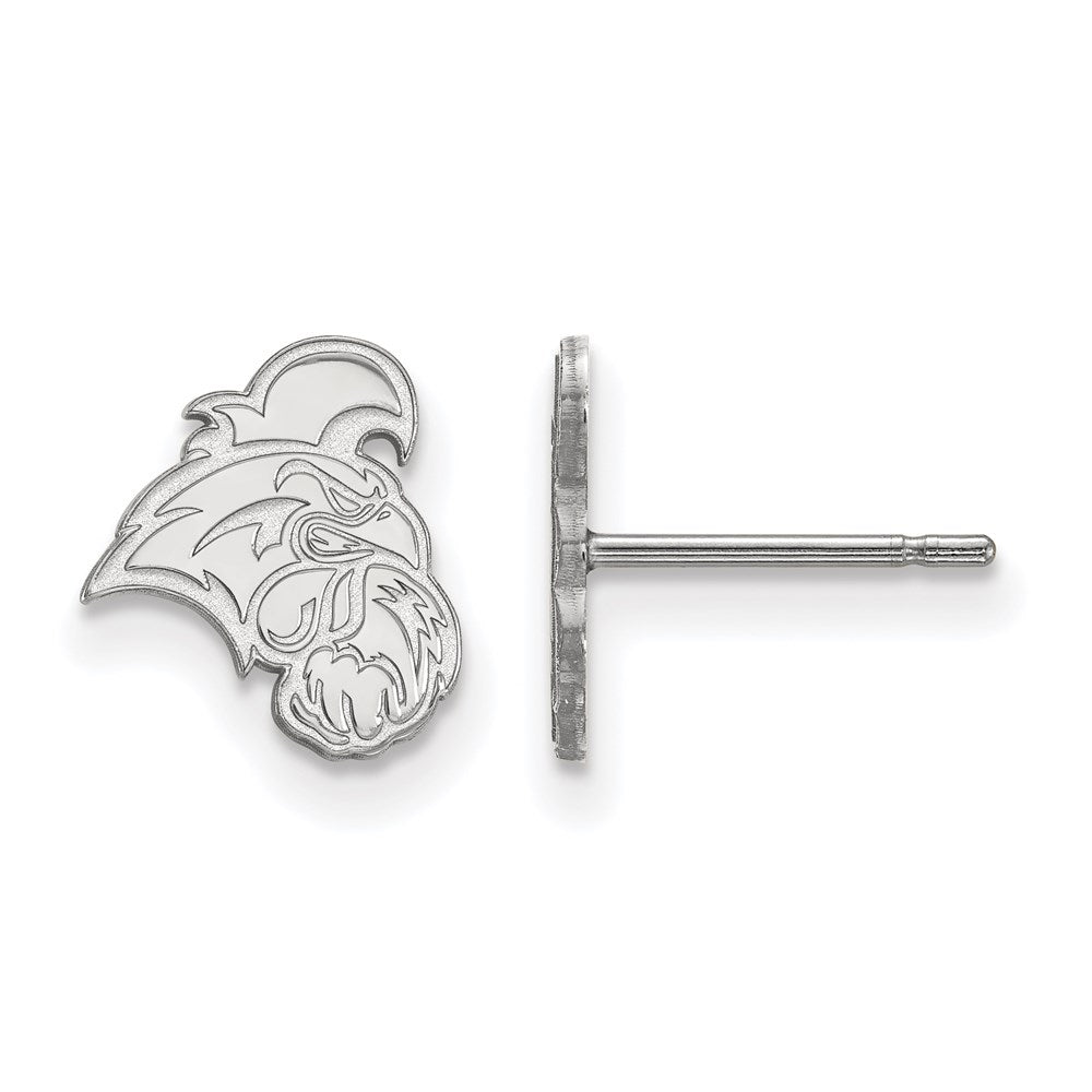 Sterling Silver Rhodium-plated LogoArt Coastal Carolina University Chanticleer Extra Small Post Earrings