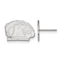 Sterling Silver Rhodium-plated LogoArt Kent State University Extra Small Post Earrings