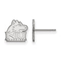 14k White Gold LogoArt Northern Illinois University N-I-U Huskies Extra Small Post Earrings