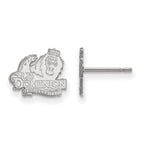 14k White Gold LogoArt Old Dominion University Extra Small Post Earrings