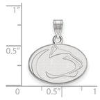 Sterling Silver Rhodium-plated LogoArt Penn State University Lion Small Pendant