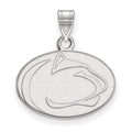 Sterling Silver Rhodium-plated LogoArt Penn State University Lion Small Pendant