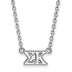 Sterling Silver Rhodium-plated LogoArt Sigma Kappa Sorority Greek Letters Medium Pendant 18 inch Necklace