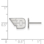 14k White Gold LogoArt University of Dayton Extra Small Post Earrings