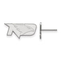 10k White Gold LogoArt University of North Dakota Extra Small Post Earrings