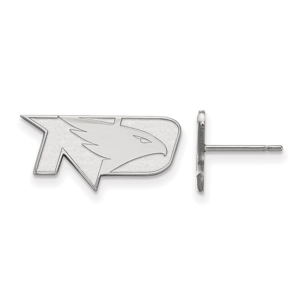 Sterling Silver Rhodium-plated LogoArt University of North Dakota Extra Small Post Earrings
