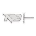 Sterling Silver Rhodium-plated LogoArt University of North Dakota Extra Small Post Earrings