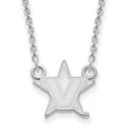 Sterling S. Rh-p LogoArt Vanderbilt University Small Pendant w/Necklace