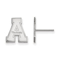 10k White Gold LogoArt Appalachian State University Small Post Earrings