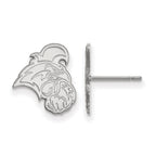 14k White Gold LogoArt Coastal Carolina University Chanticleer Small Post Earrings