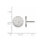 14k White Gold NHL LogoArt New York Islanders Small Post Earrings