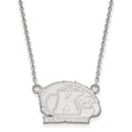Sterling Silver Rhodium-plated LogoArt Kent State University Small Pendant 18 inch Necklace