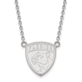 10k White Gold NHL LogoArt Florida Panthers Large Pendant 18 inch Necklace