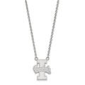 Sterling Silver Rhodium-plated LogoArt University of Idaho Vandals Large Pendant 18 inch Necklace