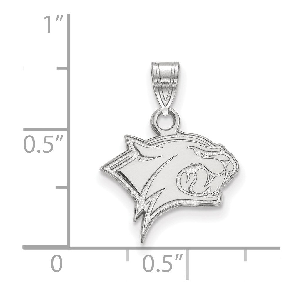 10k White Gold LogoArt University of New Hampshire Wildcat Small Pendant
