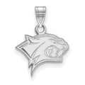 Sterling Silver Rhodium-plated LogoArt University of New Hampshire Wildcat Small Pendant