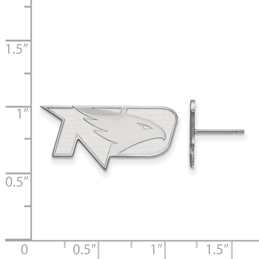 14k White Gold LogoArt University of North Dakota Small Post Earrings