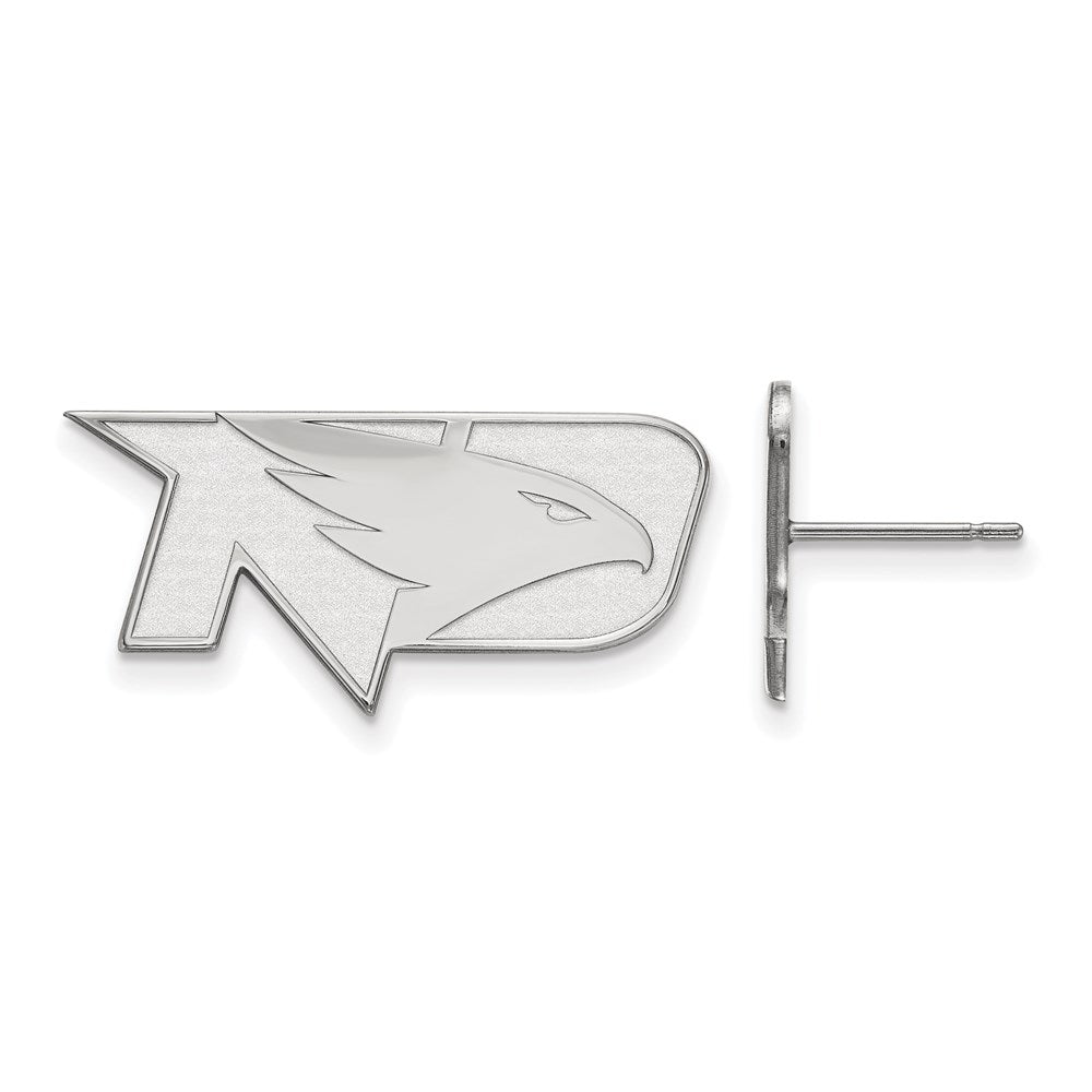 14k White Gold LogoArt University of North Dakota Small Post Earrings