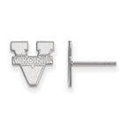 10k White Gold LogoArt University of Virginia Extra Small Post Earrings