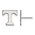 10k White Gold LogoArt University of Tennessee Letter T Small Post Earrings