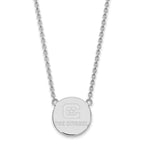 Sterling Silver Rh-plated LogoArt The Citadel Large Pendant w/Necklace